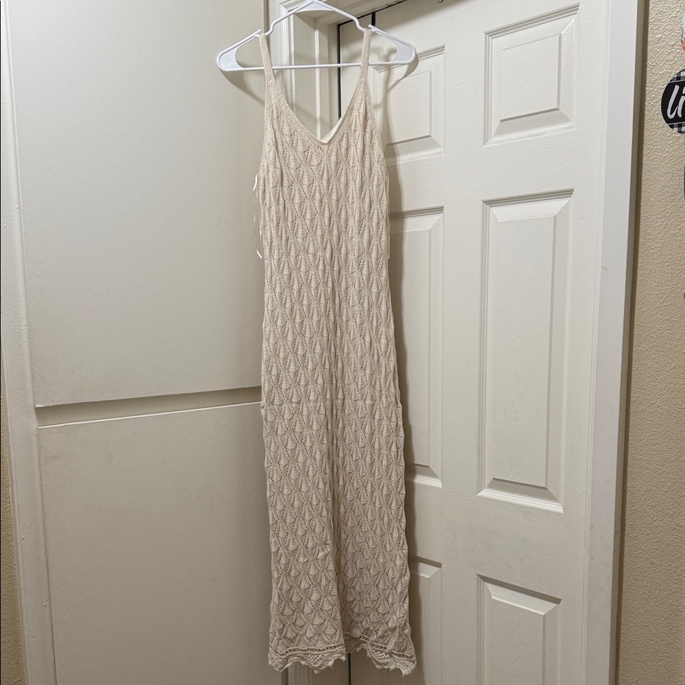 Freshman Cream Knit Sleeveless Top